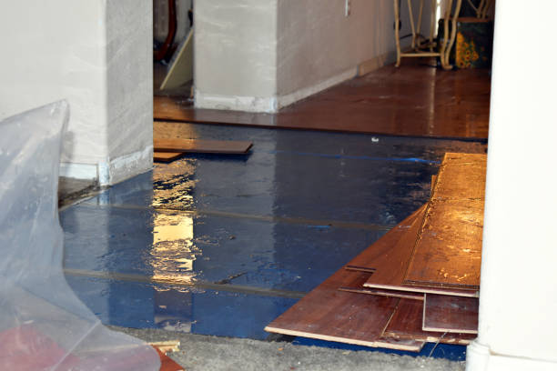 Professional Flood Cleanup technician working in Oxford, MA